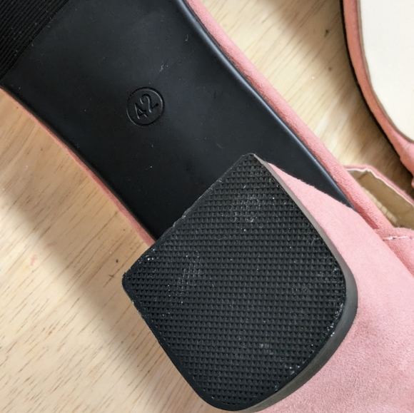 NWOT Pink Open Toe Block Heels - Picture 4 of 4